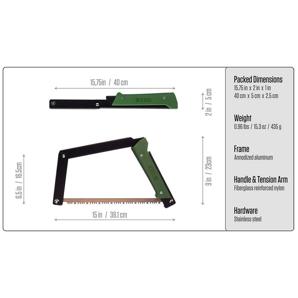 Технически характеристики на сгъваем трион Agawa Canyon Boreal 15 yellow black