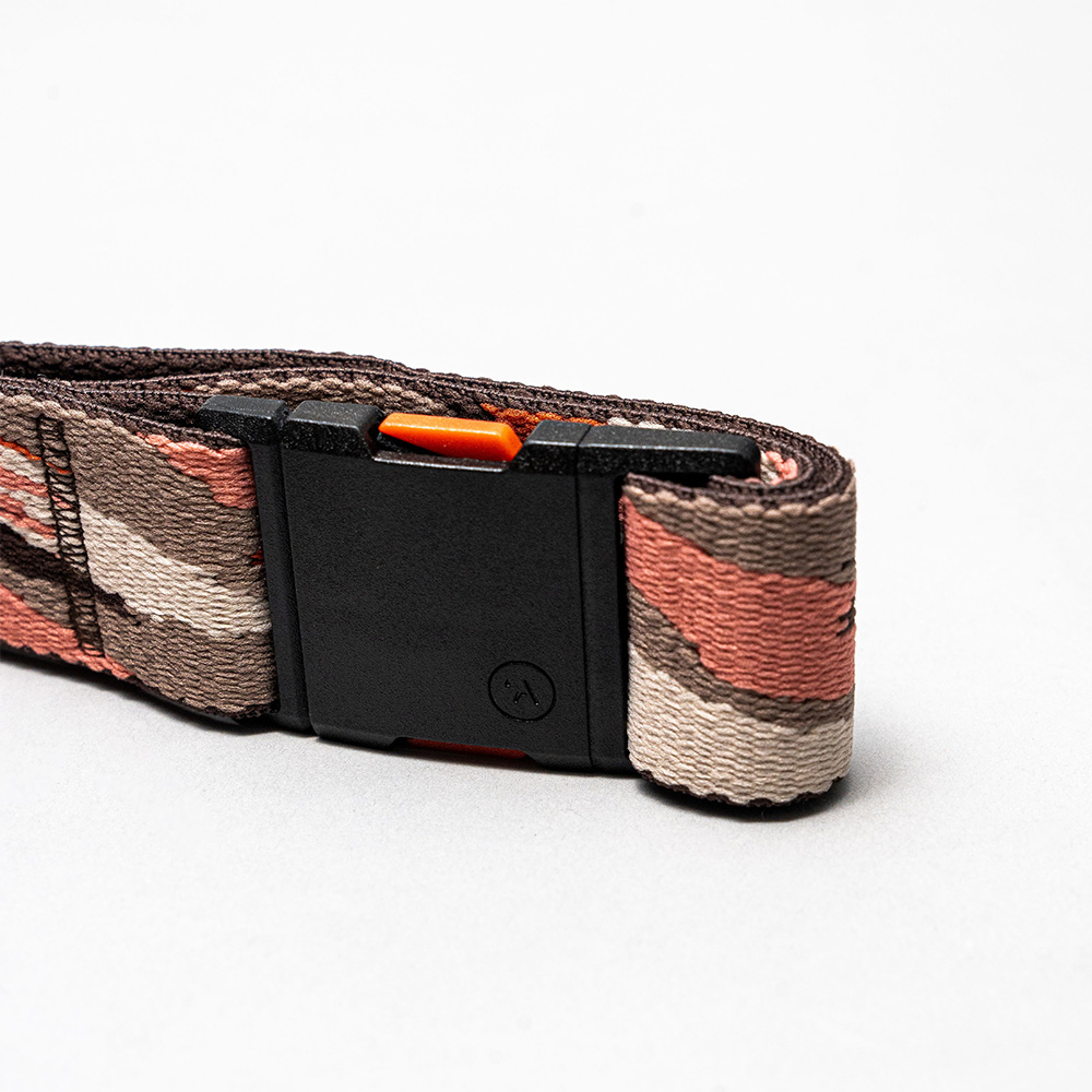 Текстилен колан ARCADE Brushstroke Slim Coral 3