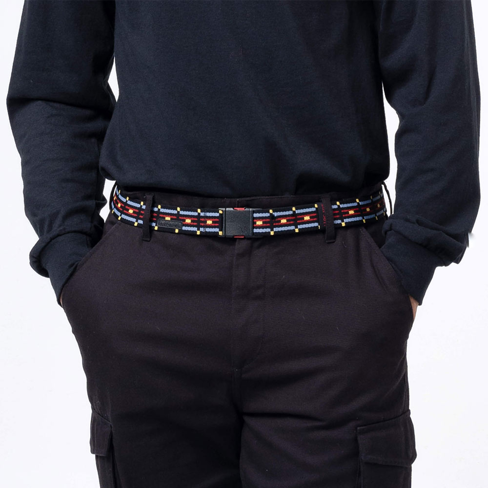 Текстилен колан Arcade Keyah Slim Black Sky