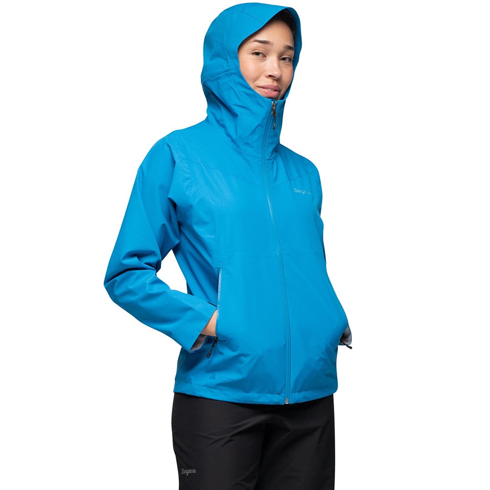 Bergans Essentials 2.5L Shell Jacket Women Dark Aqua Lagoon