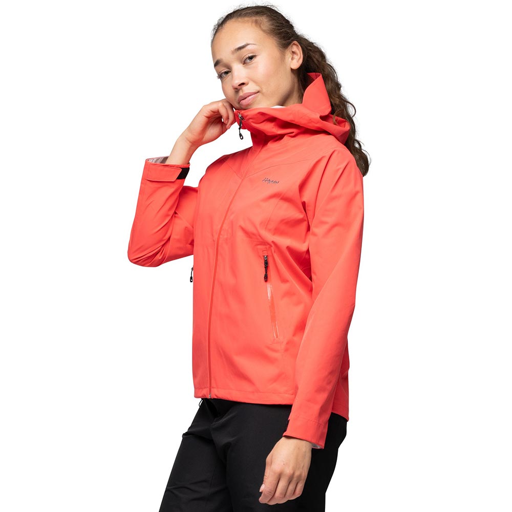 Bergans Essentials 2.5L Shell Jacket Women Peachy Red