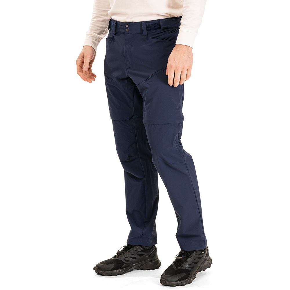 Bergans Convertible Zip-Off Softshell Pants Men Navy Blue - pants and shorts in 1