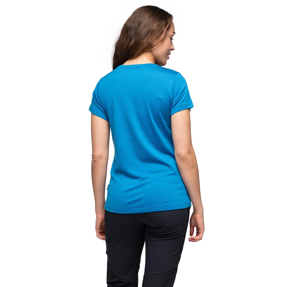 Women's merino wool Bergans Rabot Emblem Wool Tee Women Dark Aqua Lagoon