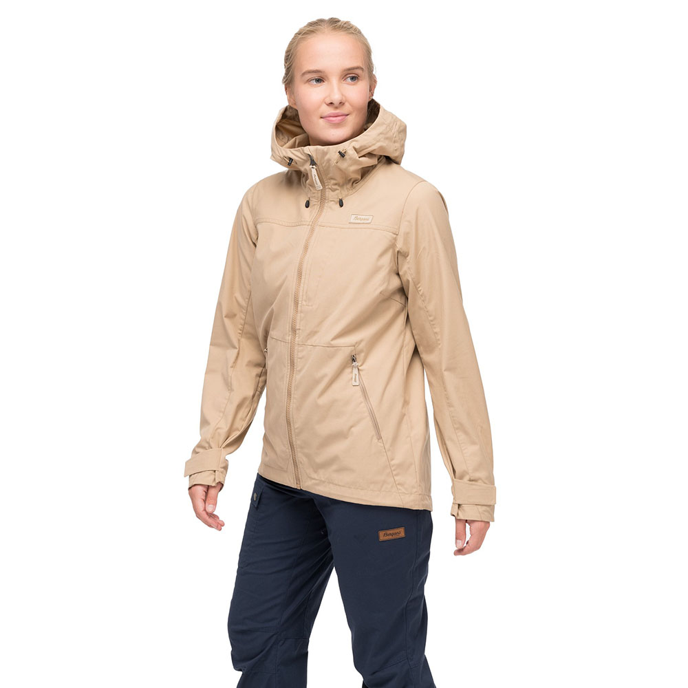 Bergans Nordmarka Leaf Light Wind Jacket Women Warm Sand