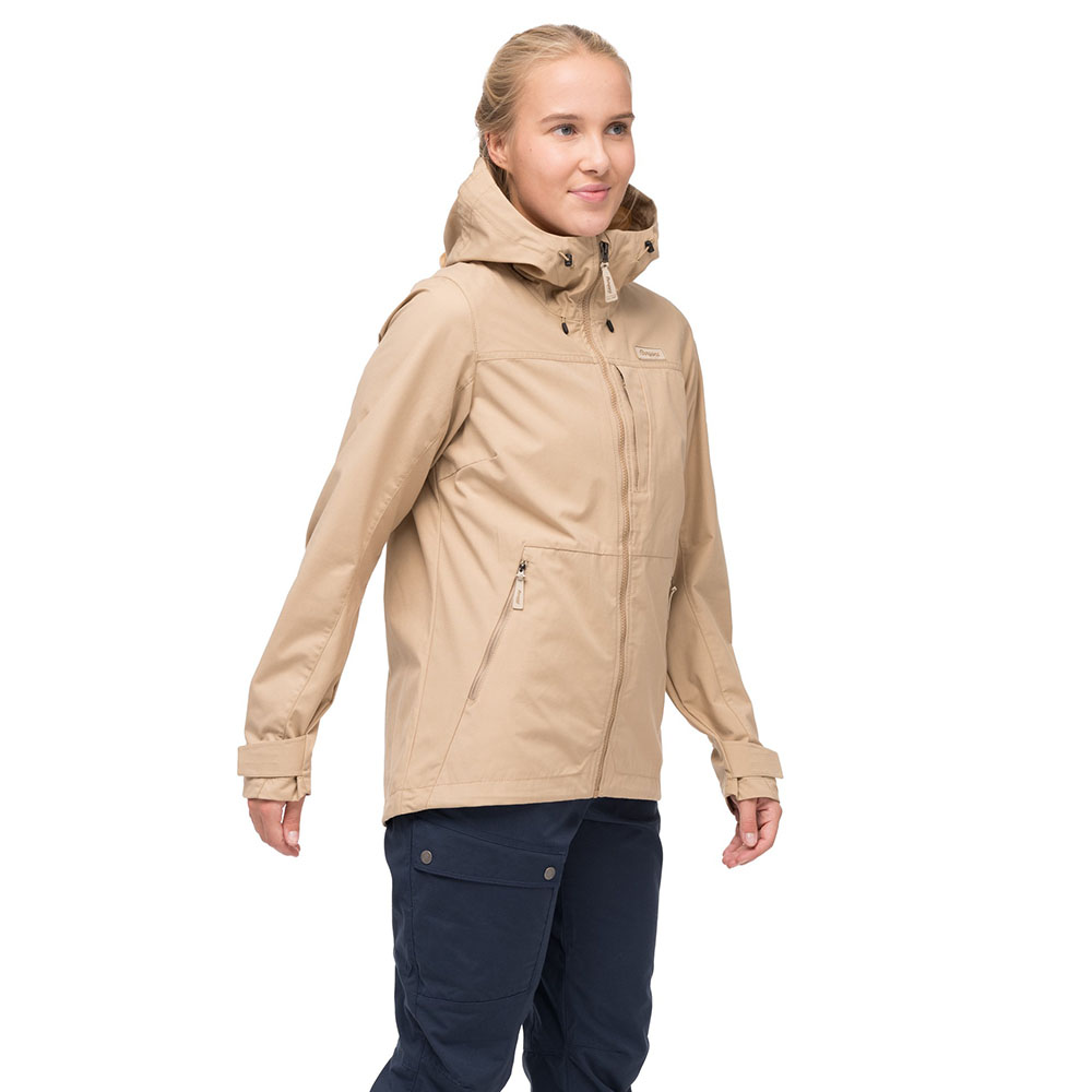 Bergans Nordmarka Leaf Light Wind Jacket Women Warm Sand