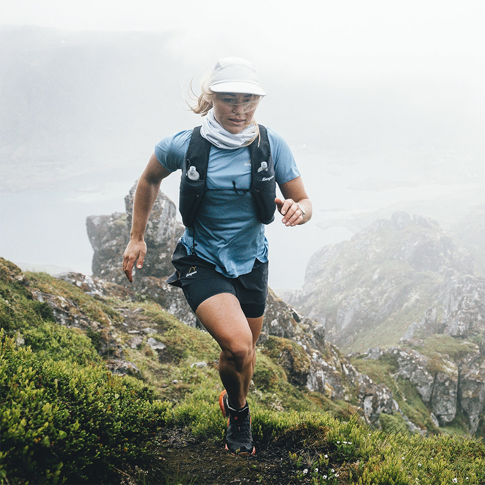 Дамска тениска Bergans Y LightLine Fast Tee Women Elemental Blue