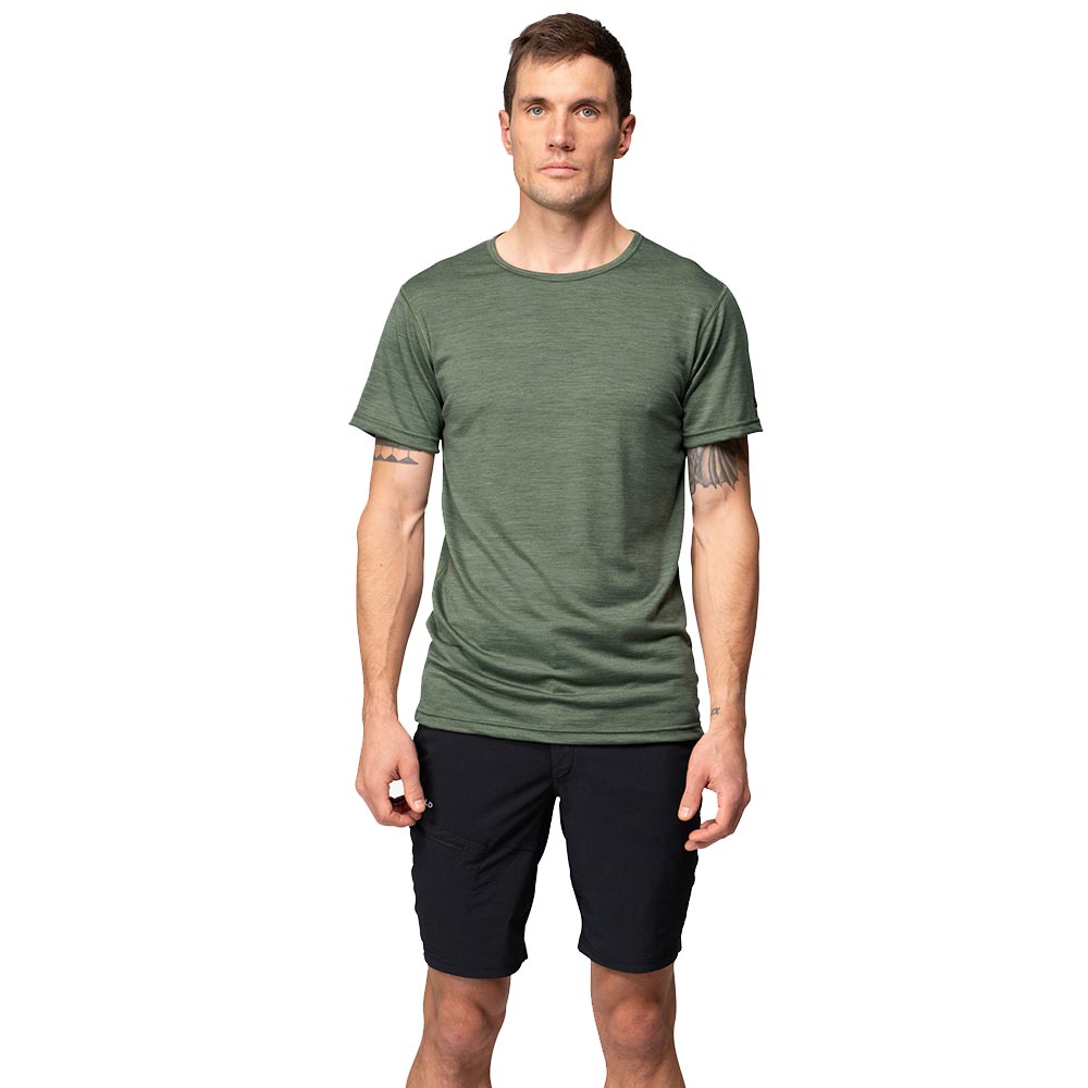 Devold Breeze Merino 150 Tee Man Lichen Melange - premium wool clothing