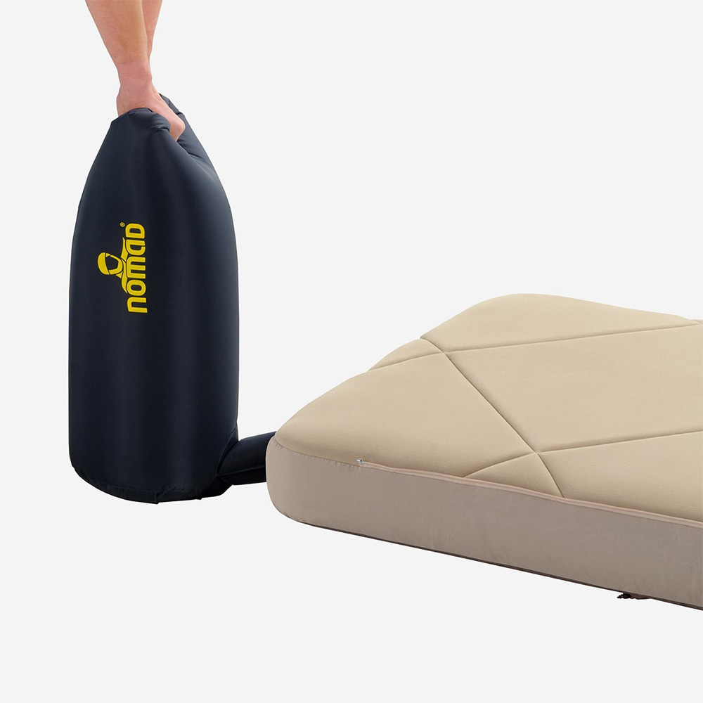 Надуваемо легло с мемори пяна Nomad Naos Premium XW 18.0 см Air Mat Dark Sand