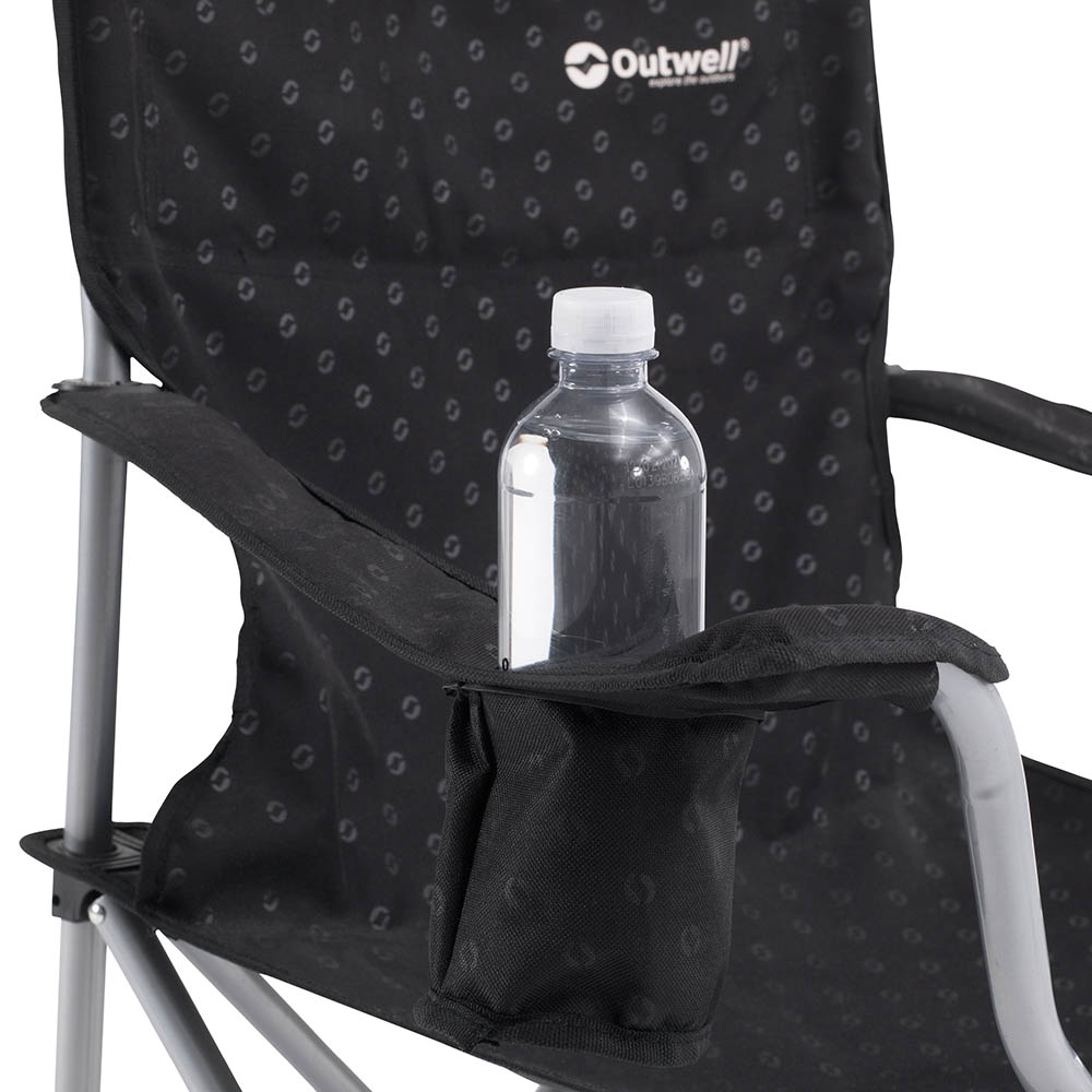 Bottle holder Outwell Catamarca Black Folding Camping Chair