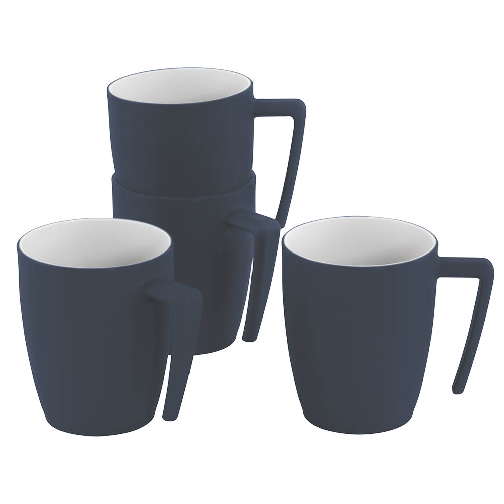 Outwell Gala 4 Person Mug Set Navy Night - made for dining in the outdoors