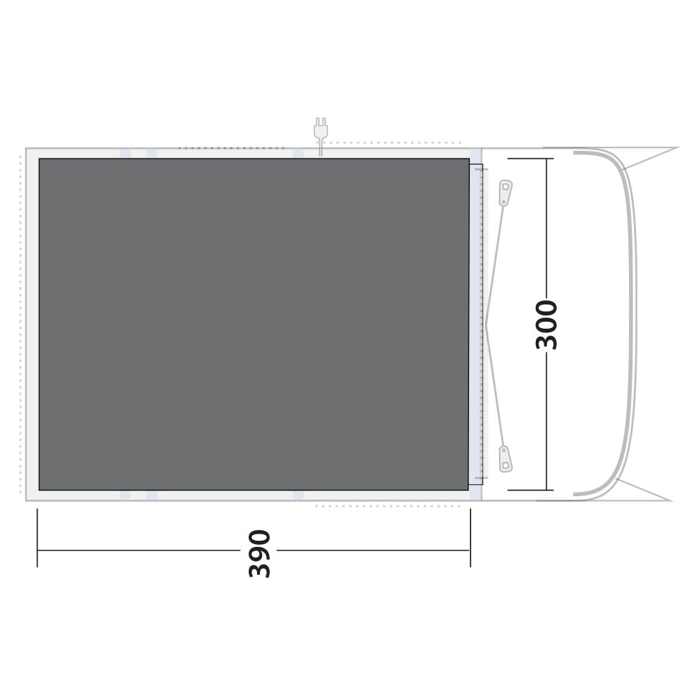 Outwell Footprint Flagstaff / Nashville / Monterey 5 Air - 390 cm x 300 cm - extend your tent lifetime