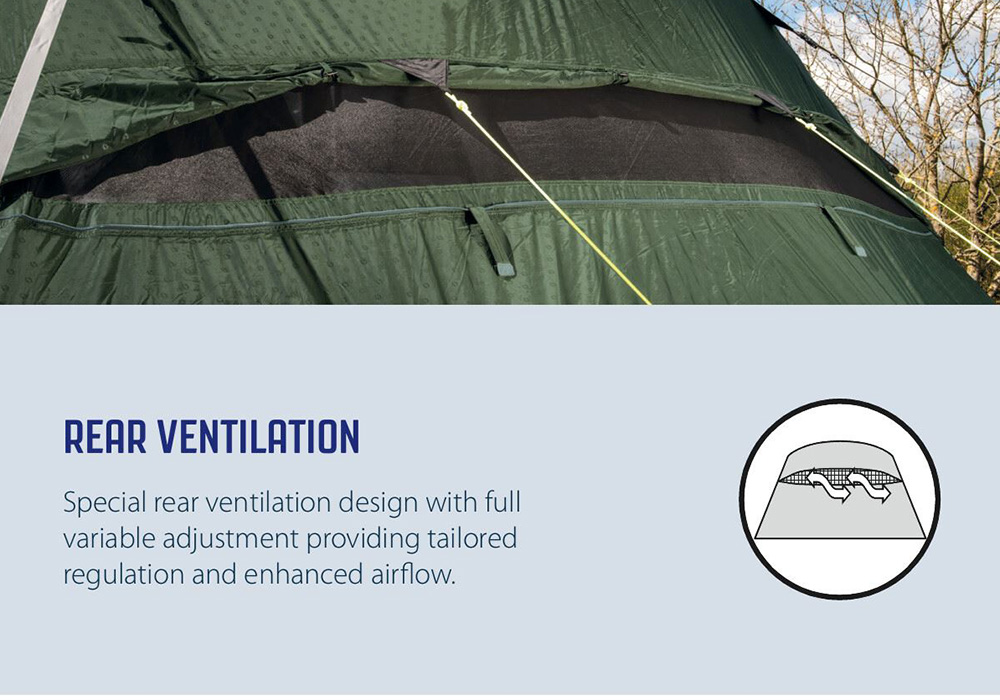 Петместна надуваема палатка Outwell Florida 5 Air Green