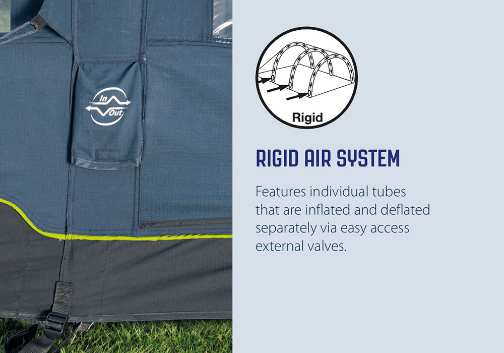 Петместна надуваема палатка Outwell Florida 5 Air Green