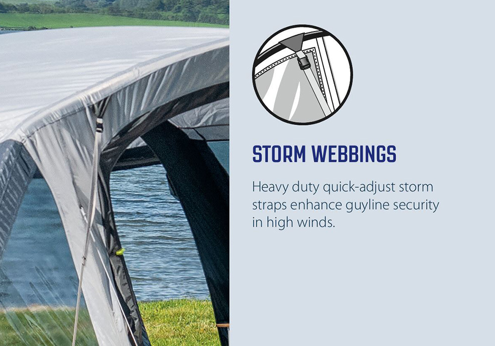 Петместна надуваема палатка Outwell Florida 5 Air Green