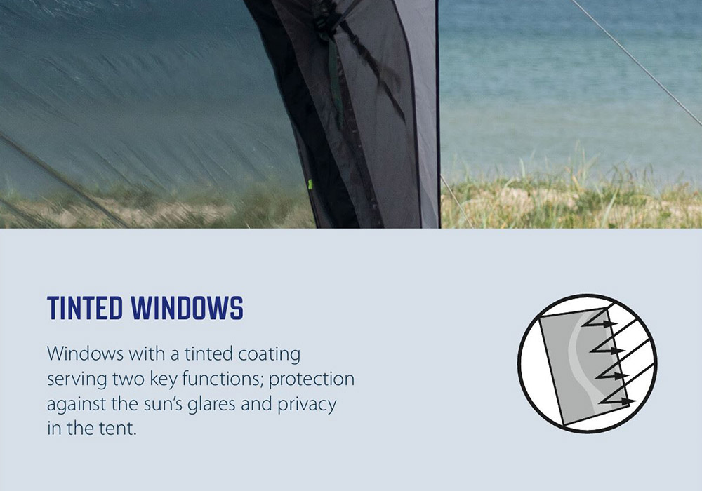 Петместна надуваема палатка Outwell Florida 5 Air Green