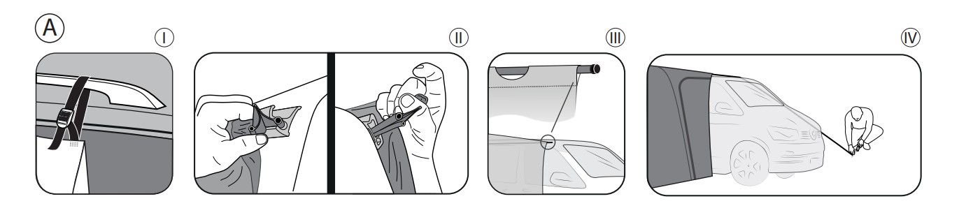 Outwell Touring Shelter Air – Inflatable Van Shelter - Quick and easy-to-pitch shelter next to your vehicle