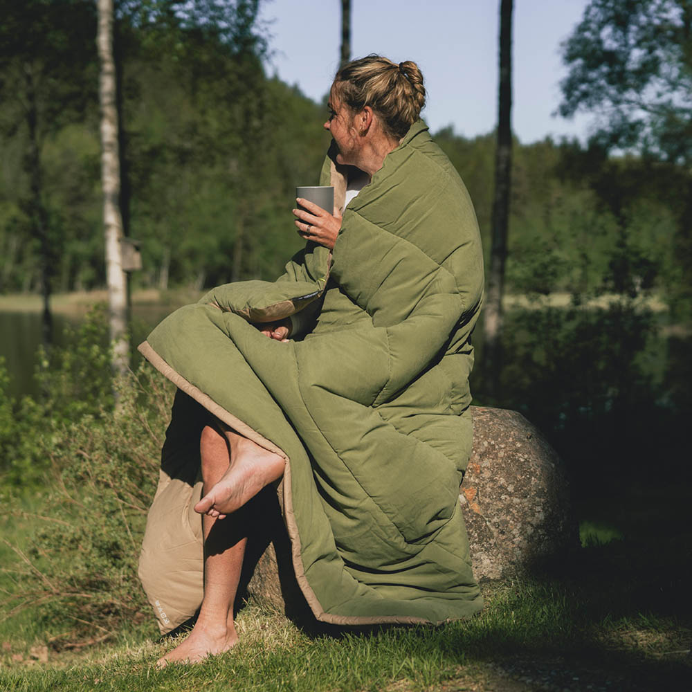 Camping duvet for two Outwell Constellation Duvet Lux Double Green - in the wild, an evening at the beach or mountain trip