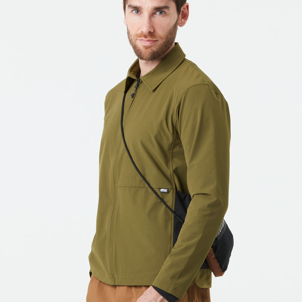 Мъжко софтшел яке Picture Organic Outif Zip Windbreaker Jacket Tobacco