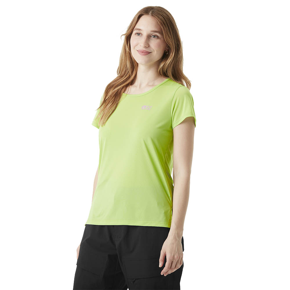 Women's Sports Tee Picture Organic Hila Tech Tee Sap Green