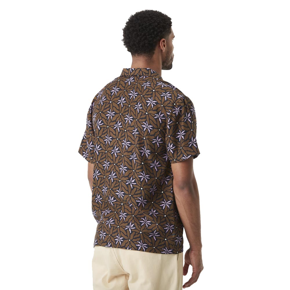 Men's short sleeve shirt Picture Organic Mareeba Shirt Alpine Alps Print