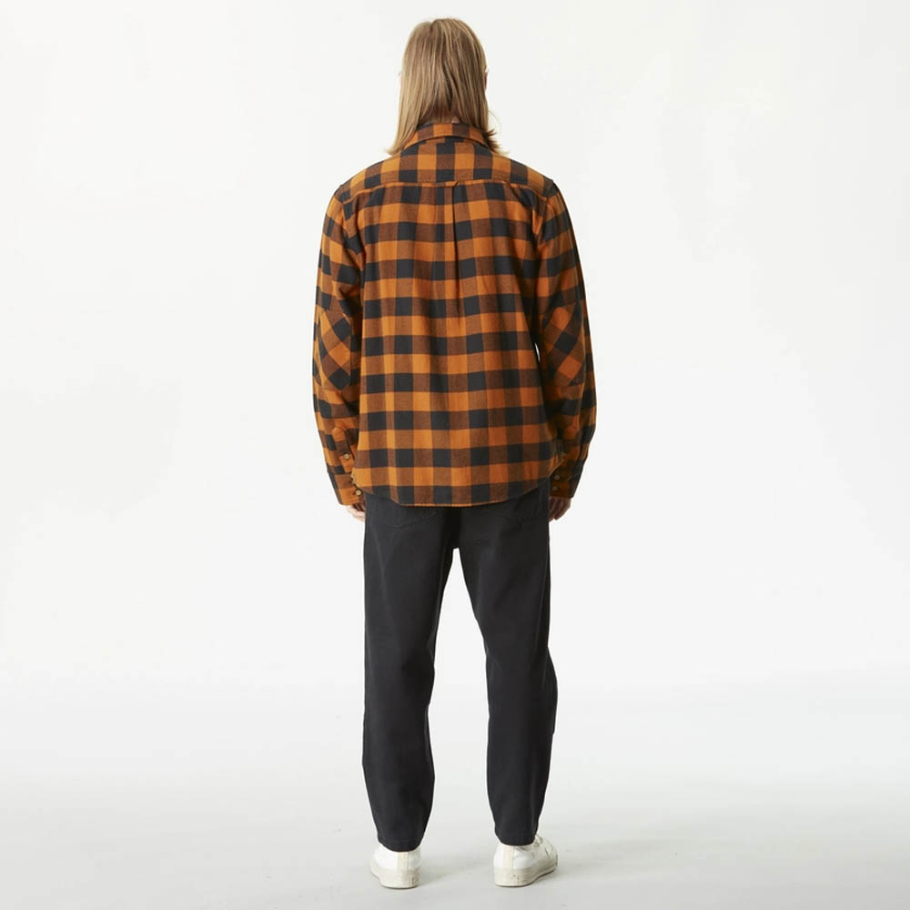 Picture Organic Hillsboro Flannel Shirt Black / Nutz