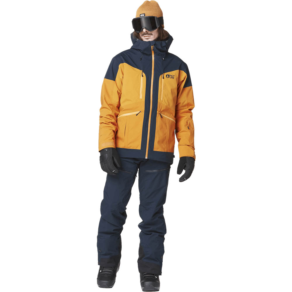 Picture Organic Naikoon Jacket Dark Blue Camel Honey