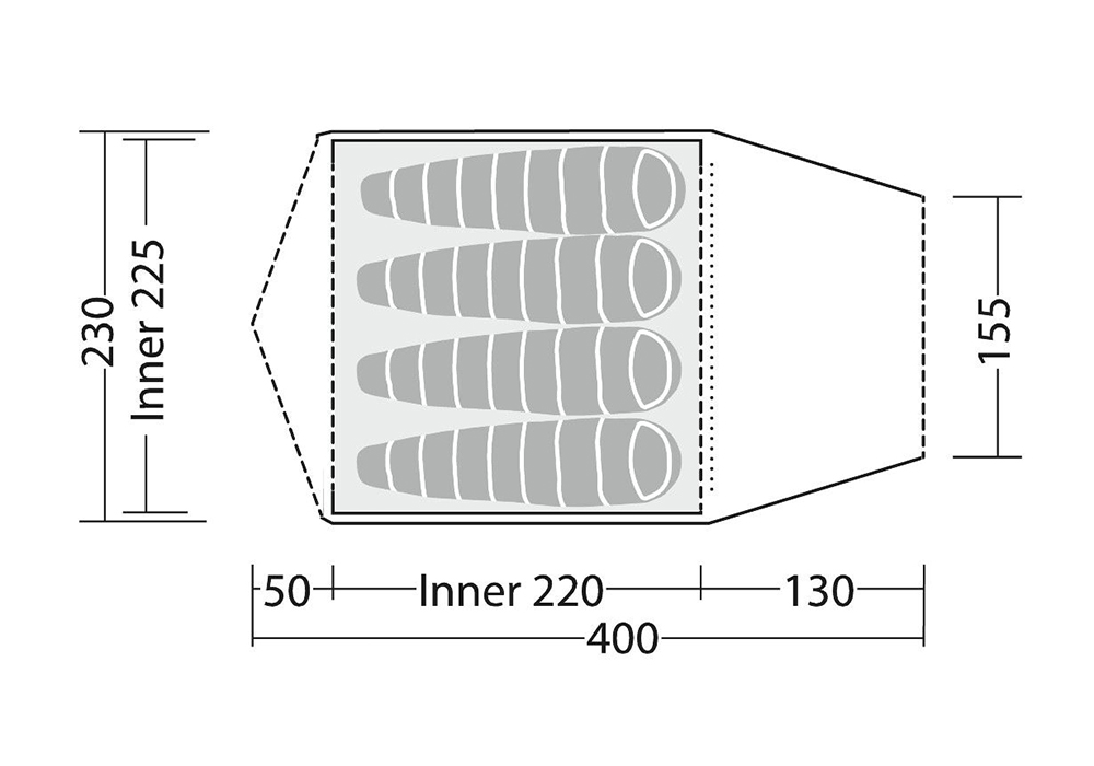 Четириместна палатка Robens Lago Flex 4