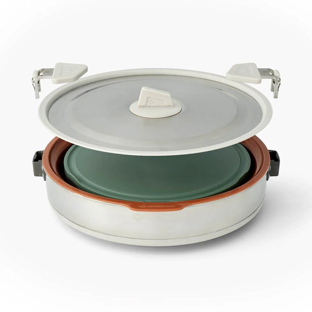 Комплект съдове за готвене Sea to Summit Detour Essentials Camp Kitchen Kit 5L Pot Set- 4 Piece