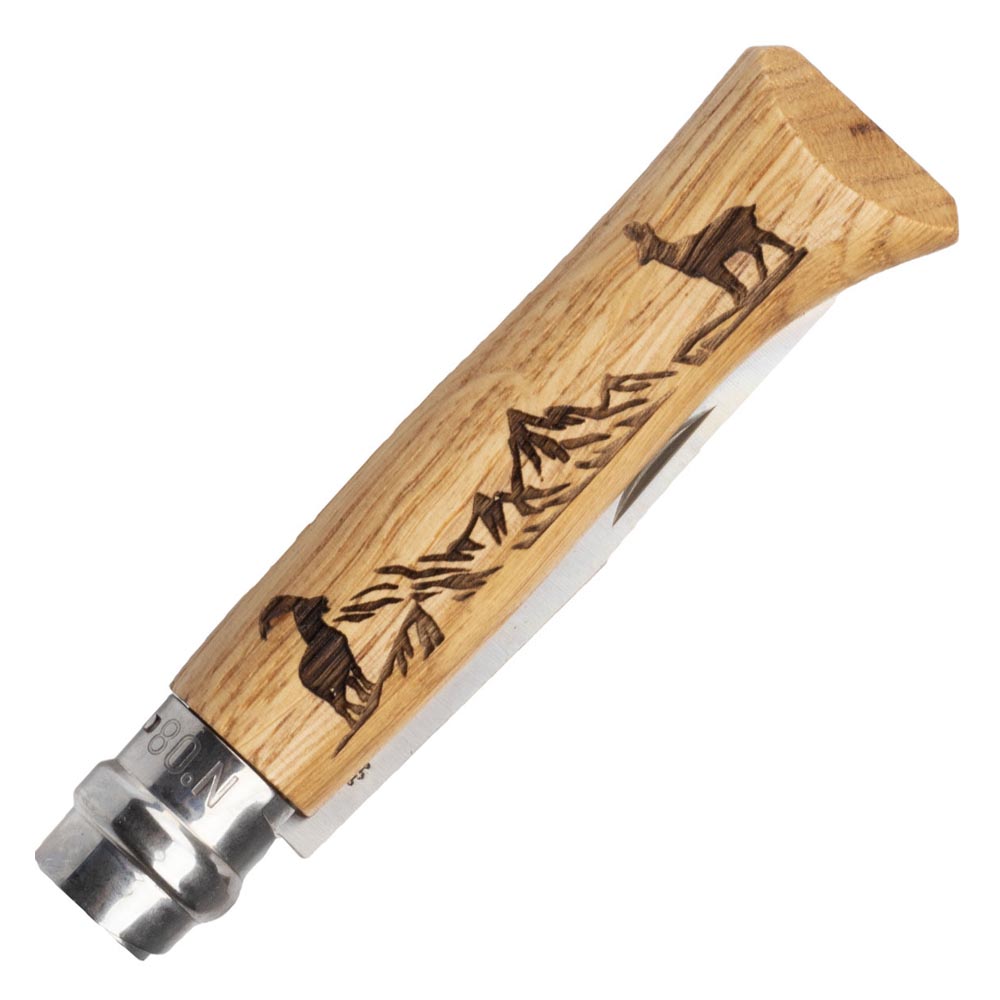 Opinel N°8 Animalia Chamois Pocket Knife 8.5 cm