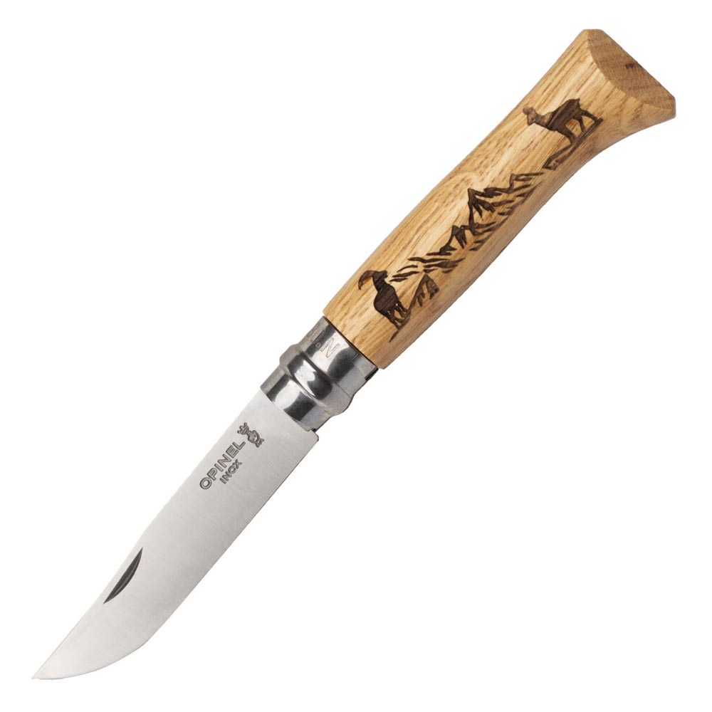 Opinel N°8 Animalia Chamois Pocket Knife 8.5 cm