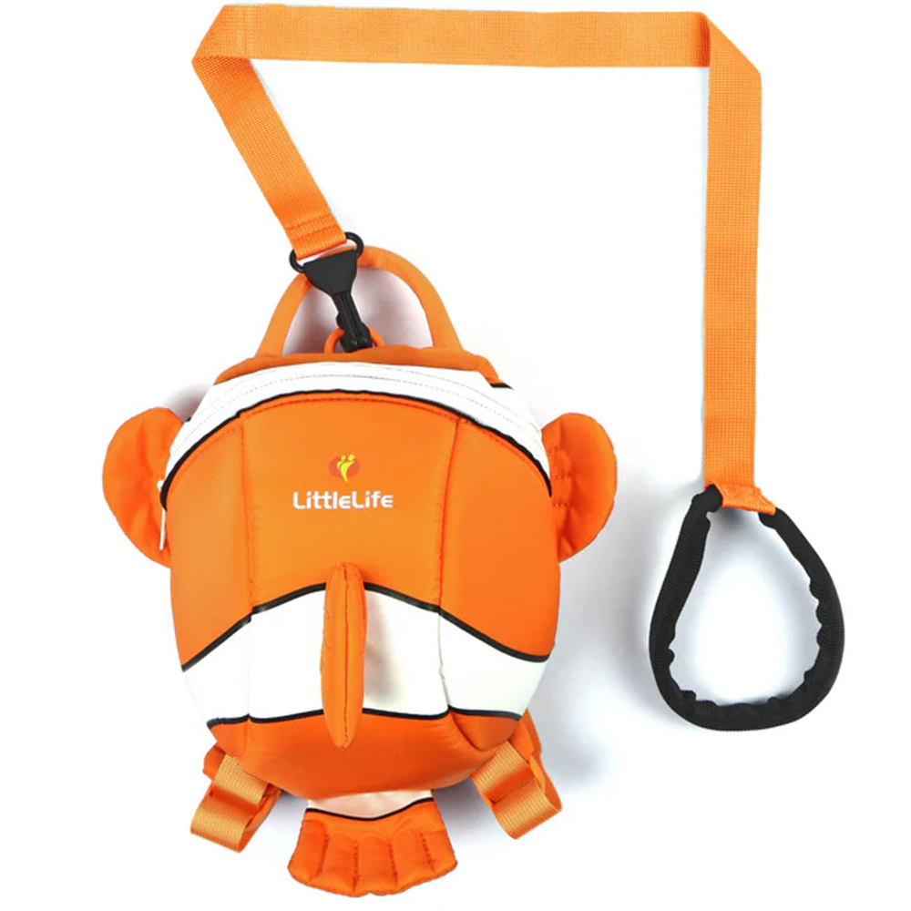 Детска раница с повод LittleLife Toddler Backpack Clownfish