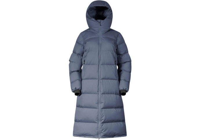 lightweight long down coat womens