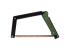 Foldable bow saw AGAWA Canyon Boreal 15 Black Frame / Green Handle All-Purpose Blade