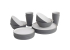Outwell Gala 4 Person Dinner Set Grey Mist
