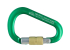 STUBAI HMS PRO EL Carabiner with screw gate Green