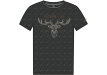 Kid's Hiking t-shirt Five Seasons Buck Top Junior Obsidian Melange 2024