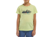 Jack Wolfskin Hiking Graphic T-Shirt Kids PRINT Cool Matcha 2025