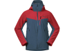 Bergans Oppdal Insulated Ski Jacket Orion Blue / Red