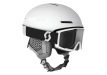 Scott​ Track Plus Helmet and Scott Factor Pro White Googles Combo 2023