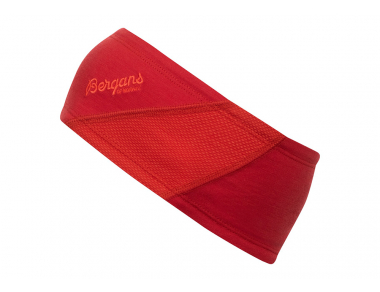 Bergans Cecilie V2 Light Wool Headband Red Leaf / Energy Red 2023