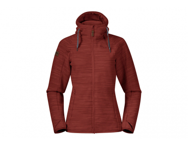 Bergans Hareid Fleece W Jacket Chianti Red 2023