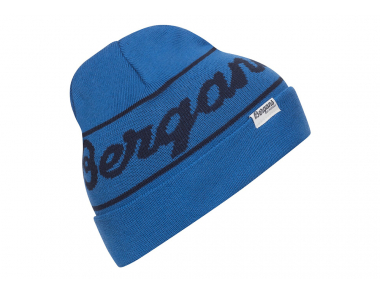 Bergans Logo Youth Beanie Strong Blue