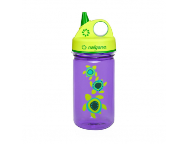  Nalgene Kids No-Spill Bottle Grip-n-Gulp 0.35 L Violet Turtles