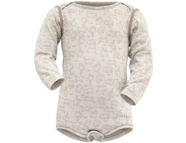 Merino wool baby body Devold Duo Active Merino Body Baby Raw White⭐Warm and soft merino wool bodysuit⭐Norwegian quality at a good price⭐Quick delivery⭐