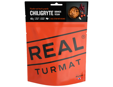 Chili Stew with Beans REAL Turmat - 460g - a delicious vegan dish for the mountains! Freeze-dried food from Norway! Order here!
