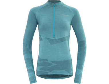 Women's merino wool cycling shirt Devold Standal Merino Shirt Zip Neck Woman Tropical 2024 – lightweight and breathable fabric, offering complete freedom of movement! Buy it here!