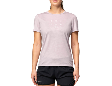 Дамска тениска от мерино вълнa Devold Active 1853 Tee Woman Orchid - лека, мека и удобна за носене през всеки сезон