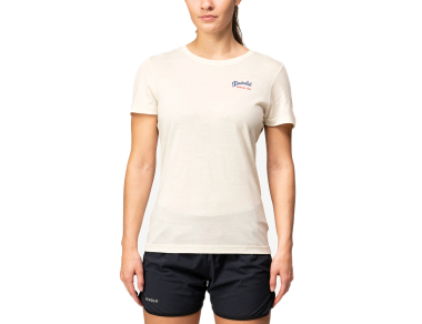 Women's merino wool t-shirt Devold Classic Script Tee Woman White front