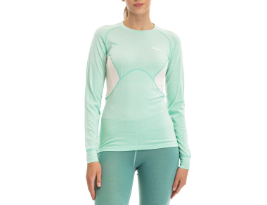 Order now women's merino base layer Bergans Inner:Pure Merino Long Sleeve Women Mint Crush / Vanilla White⭐get it within 96 hours⭐30 days returns accepted⭐