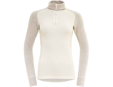 Women's merino wool zip neck Devold Duo Active Merino 205 Zip Neck Woman Raw White 2026